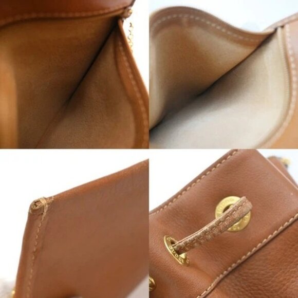 GUCCI Logo Bamboo 2way One Shoulder Body Hand Bag Brown Gold Italy 61EG228 - Picture 16 of 16